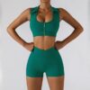 Green Shorts Set
